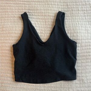 Beyond Yoga Spacedye Good Day Cropped Tank Darkest Night